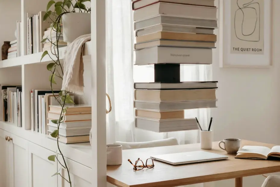 Dish Rack Floating Shelves | DIY Home Office Decor Idea | Budget Wall Storage