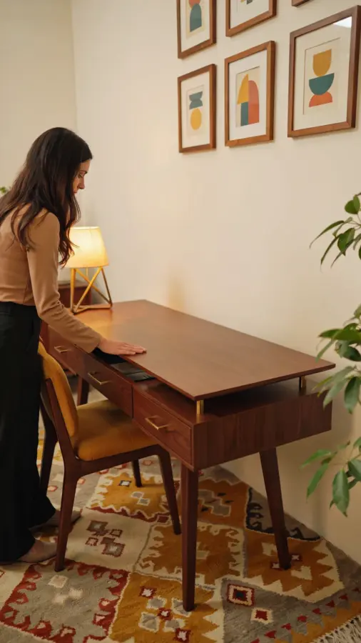 Space Saving Home Office Desk Setup Ideas | Multi-Functional Furniture for Small Spaces | Work from Home