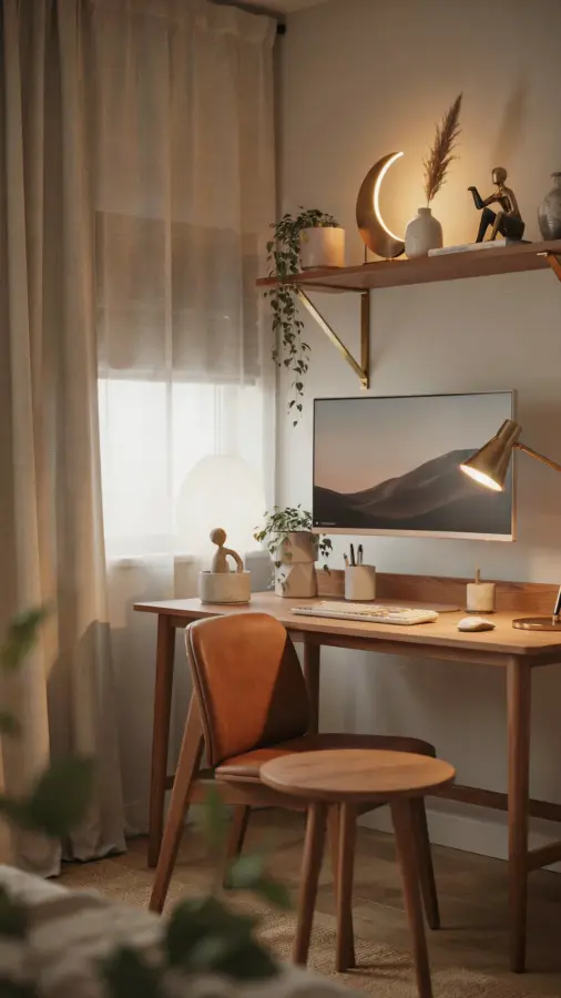 Minimal Desk Inspo | Clean Home Office Ideas | Small Space Solutions