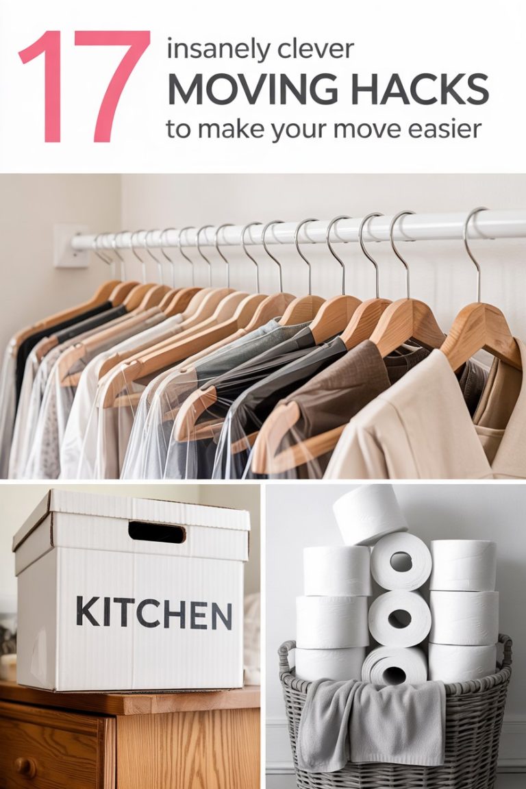17 Insanely Clever Moving Hacks to Organize Closets Faster