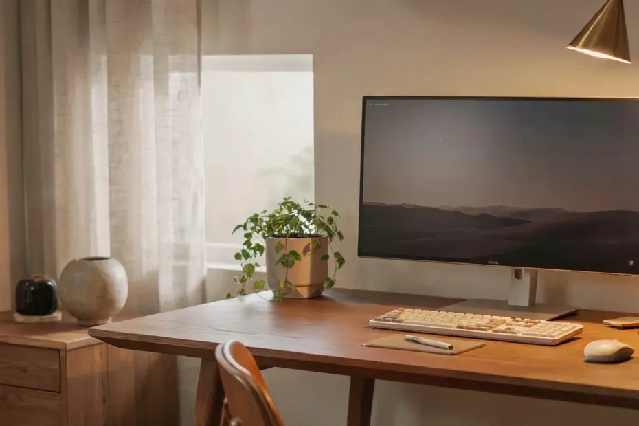 Before & After: My Minimalist Home Office Desk Makeover | Workspace Inspo