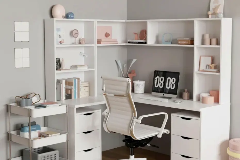 Budget Sims 4 Home Office Desk Setup Ideas with CC and Mods