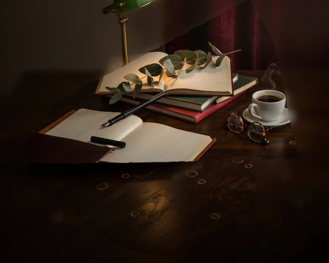 Functional Minimalist Side Table for Home Office Decor | Small Space Desk Companion