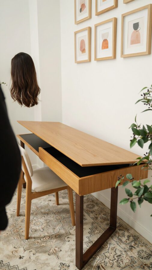 Minimal Desk Transformer Table | Space-Saving Home Office Furniture for Small Rooms