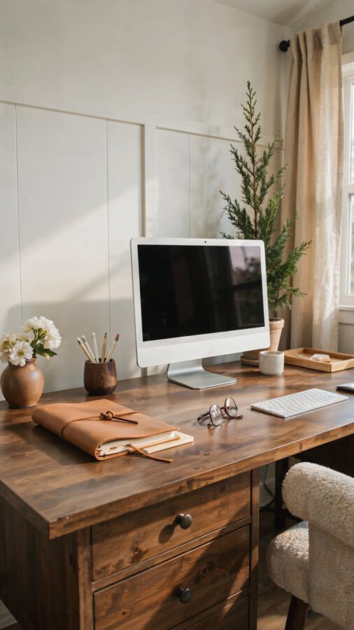 Minimal Home Office Desk Essentials | Amazon Finds for a Clean Workspace | Desk Inspo