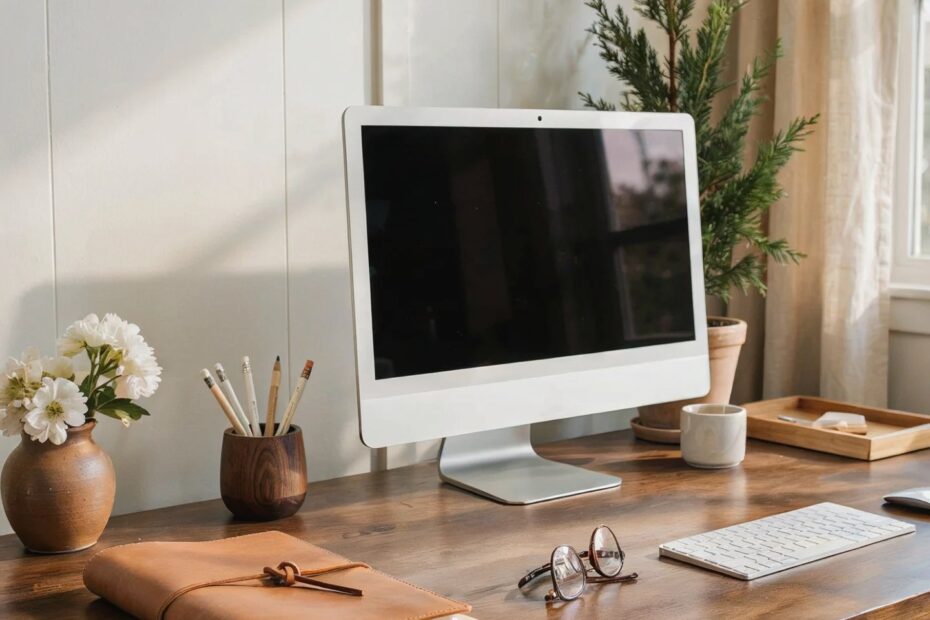 Minimal Home Office Desk Essentials | Amazon Finds for a Clean Workspace | Desk Inspo
