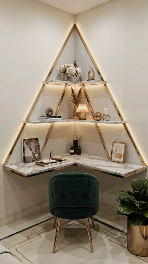 Corner Desk Ideas for Small Spaces | DIY Home Office Station Setup