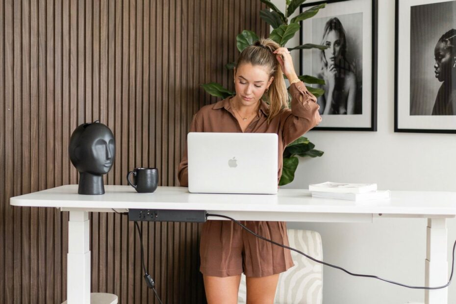 Standing Desk for Home Office | Ergonomic Height Adjustable Desk | Boost Productivity