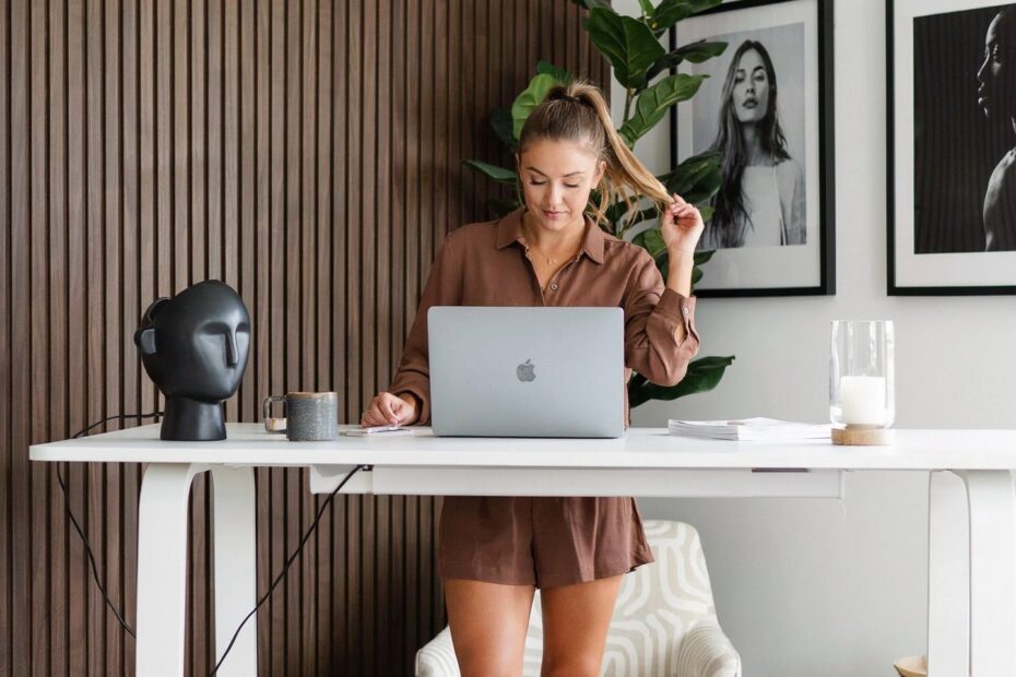 Standing Desk for Home Office | Ergonomic Height Adjustable | WFH Essential Desk Setup