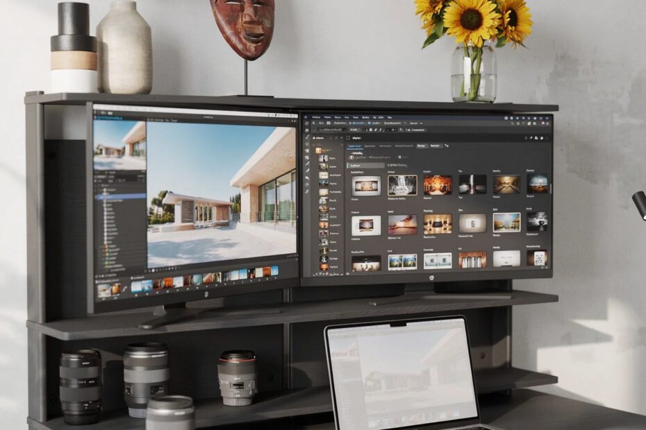 Wall-Mounted Desk Setup for Small Home Office | Boost Productivity | DropTop by Pith & Stem