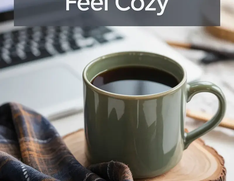 Cozy Home Office Desk Setup Ideas | Warm & Inviting Workspace with Coffee