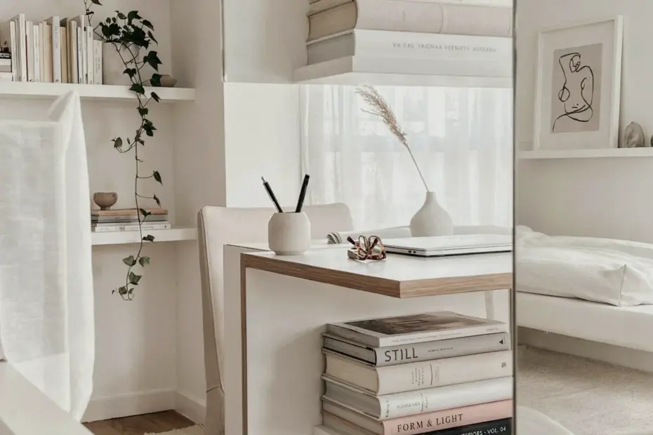 DIY Floating Shelves from Dish Racks for Your Home Office