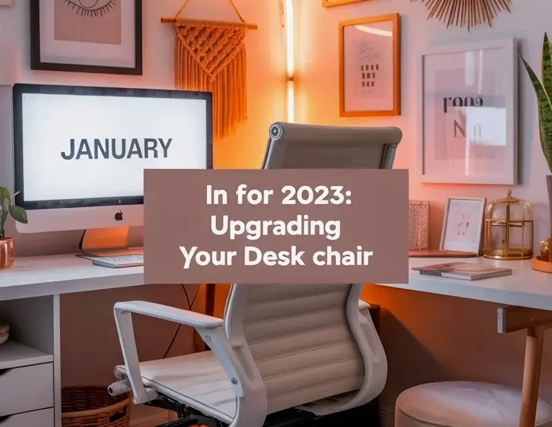 Cozy Home Office Setup on a Budget – Ergonomic Chair + Gallery Wall